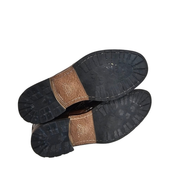 Black Leather Slip-On Loafers with Braided Vamp - Picture 4 of 9